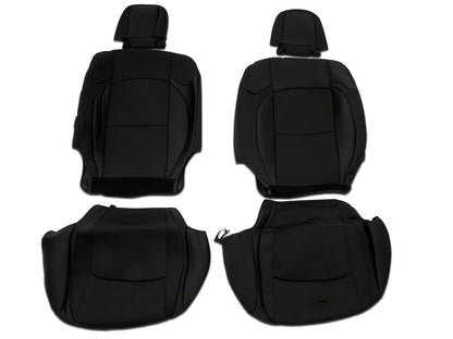 RedRock Custom Fit Front and Rear Seat Covers; Black (20-25 Jeep Gladiator JT)