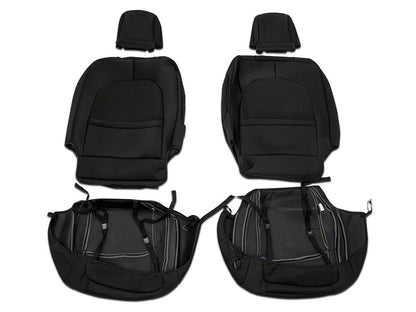 RedRock Custom Fit Front and Rear Seat Covers; Black (20-25 Jeep Gladiator JT)