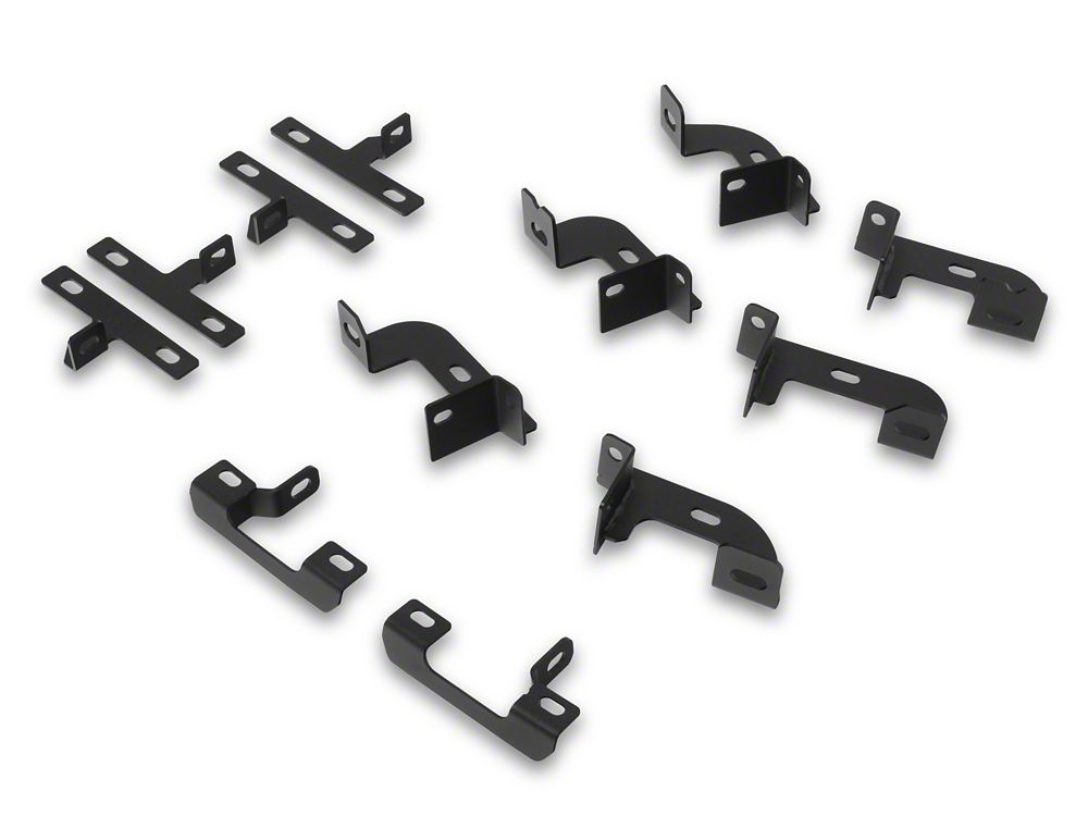 RedRock 4-Inch Drop TC1 Running Boards; Textured Black (20-25 Jeep Gladiator JT)