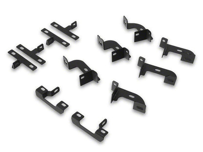RedRock 4-Inch Drop TC1 Running Boards; Textured Black (20-25 Jeep Gladiator JT)