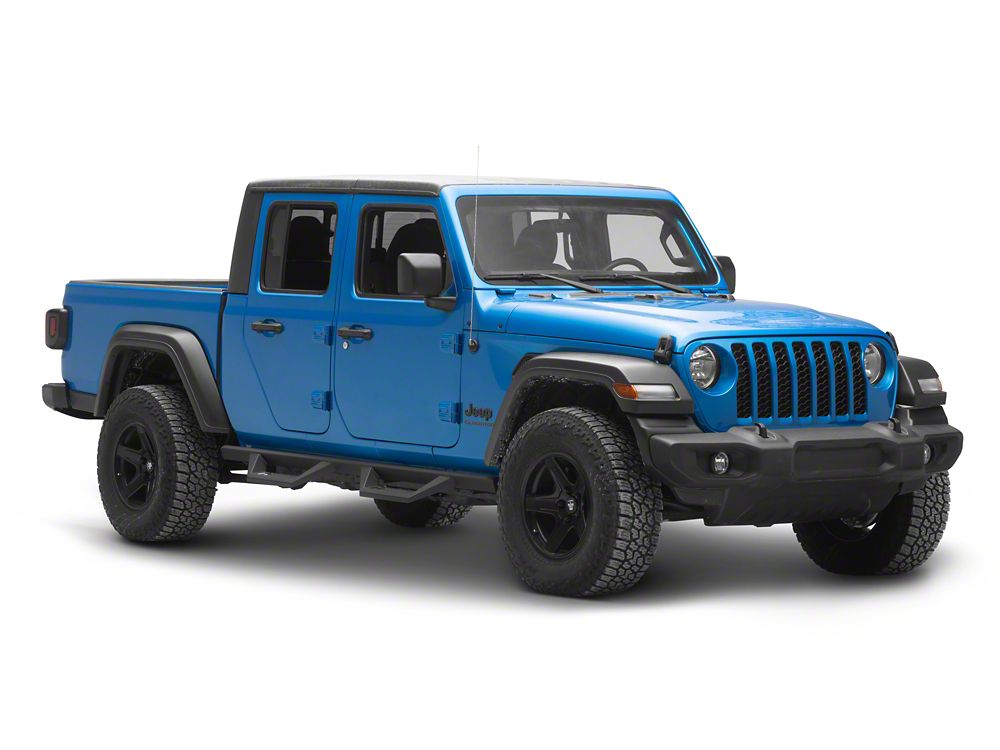 RedRock TC2 Drop Step Running Boards; Textured Black (20-25 Jeep Gladiator JT)
