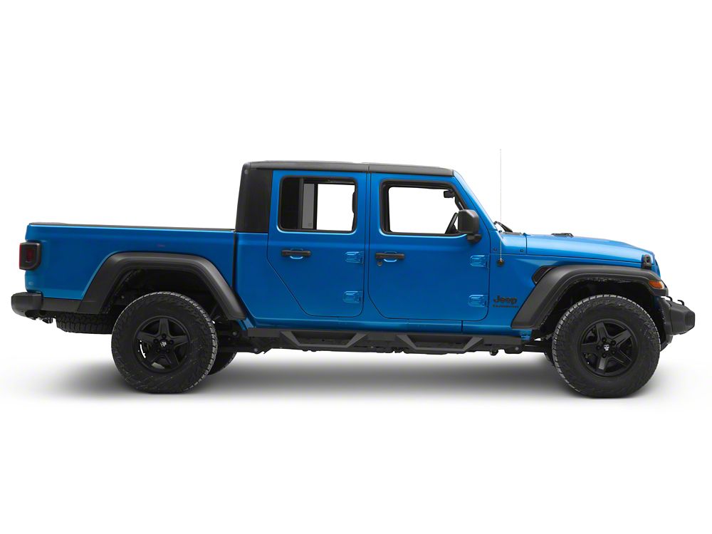 RedRock TC2 Drop Step Running Boards; Textured Black (20-25 Jeep Gladiator JT)