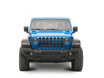 RedRock American Flag V2 Grille Insert; Red and White (20-25 Jeep Gladiator JT, Excluding Mojave)