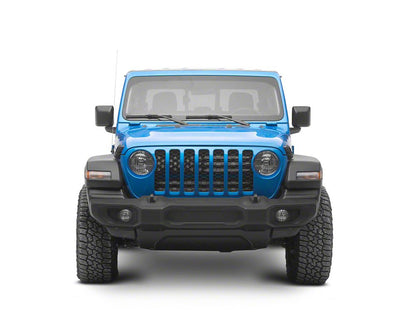 RedRock American Flag V2 Grille Insert; Blue and White (20-25 Jeep Gladiator JT, Excluding Mojave)