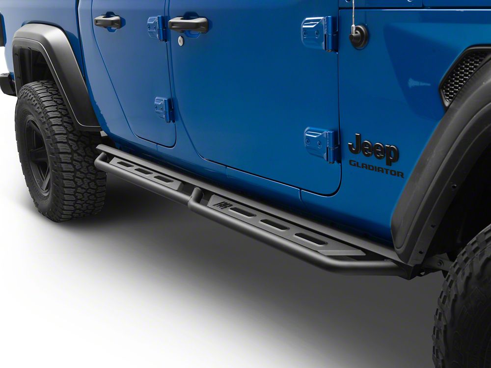 RedRock TC3 HD Rocker Steps; Textured Black (20-25 Jeep Gladiator JT)
