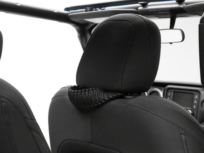RedRock Headrest Grab Handles; Black (20-25 Jeep Gladiator JT)