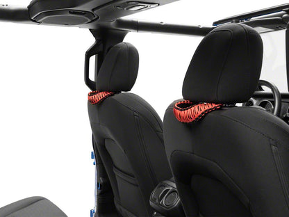 RedRock Headrest Grab Handles; Red (20-25 Jeep Gladiator JT)