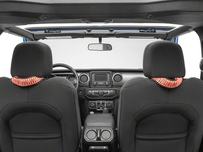 RedRock Headrest Grab Handles; Orange (20-25 Jeep Gladiator JT)