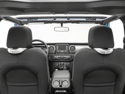 RedRock Headrest Grab Handles; White (20-25 Jeep Gladiator JT)