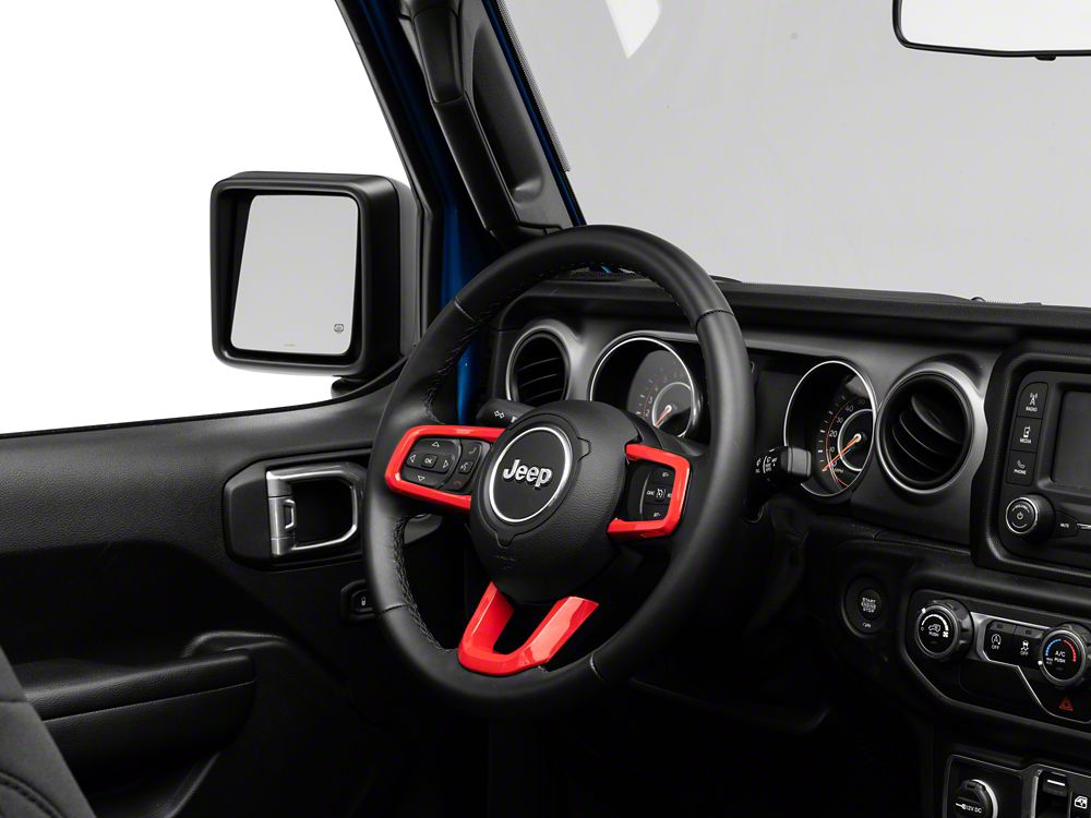 RedRock Steering Wheel Trim; Red (20-25 Jeep Gladiator JT)