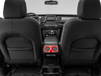 RedRock Rear HVAC Vent Trim; Red (20-25 Jeep Gladiator JT)