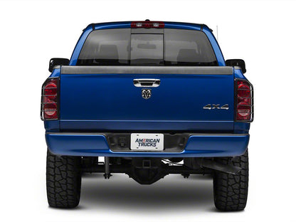 RedRock Tail Light Guards; Black (02-08 RAM 1500)