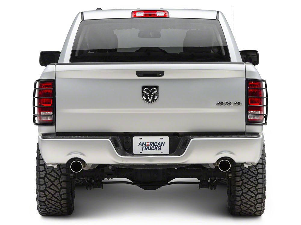 RedRock Tail Light Guards; Black (09-18 RAM 1500)