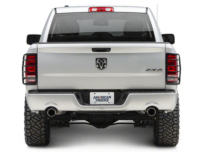 RedRock Tail Light Guards; Black (09-18 RAM 1500)