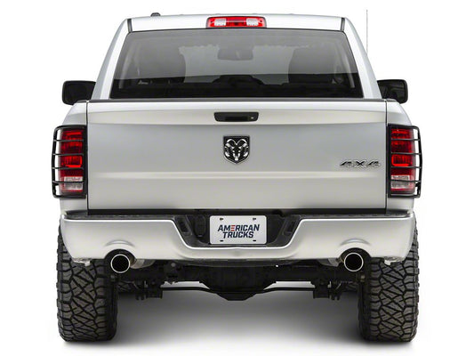 RedRock Tail Light Guards; Black (09-18 RAM 1500)