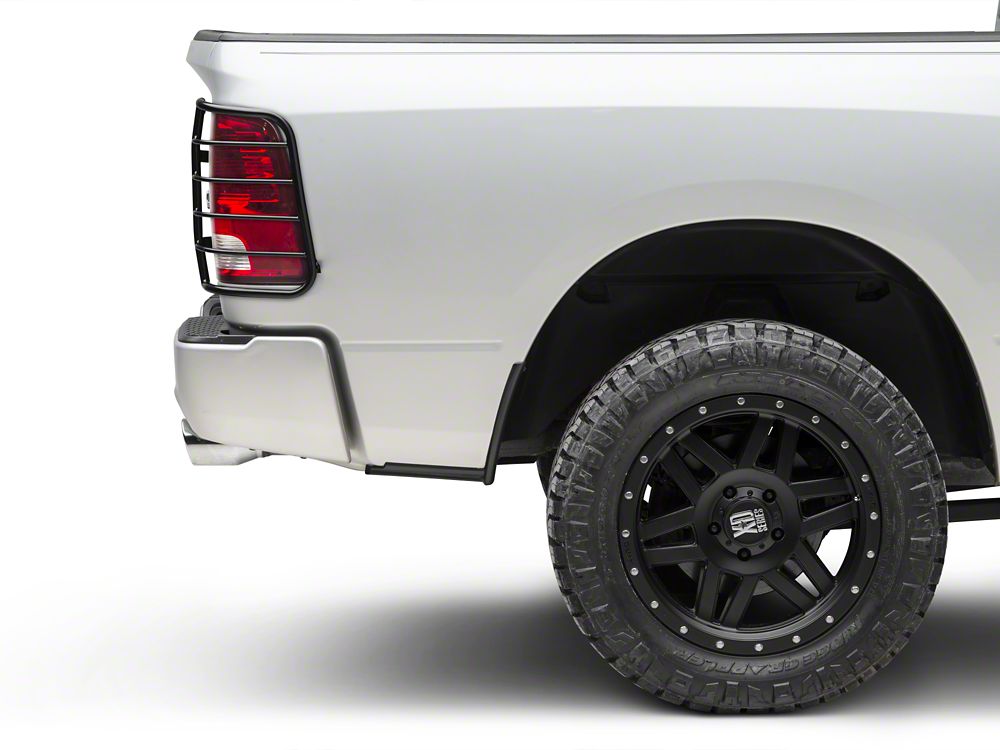 RedRock Tail Light Guards; Black (09-18 RAM 1500)