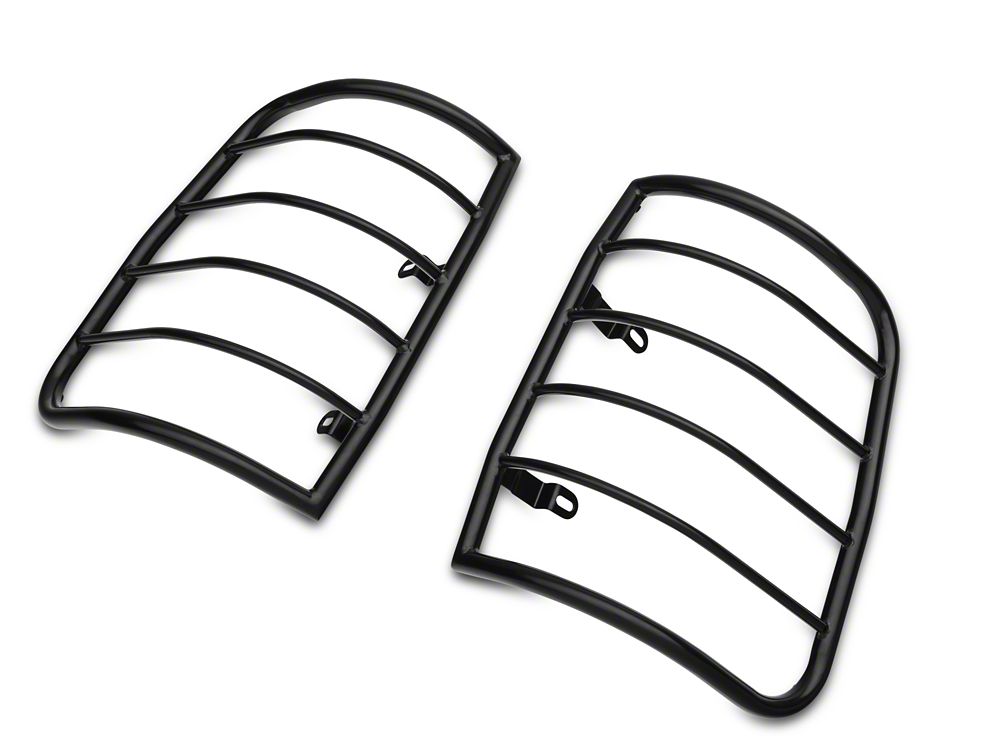 RedRock Tail Light Guards; Black (09-18 RAM 1500)