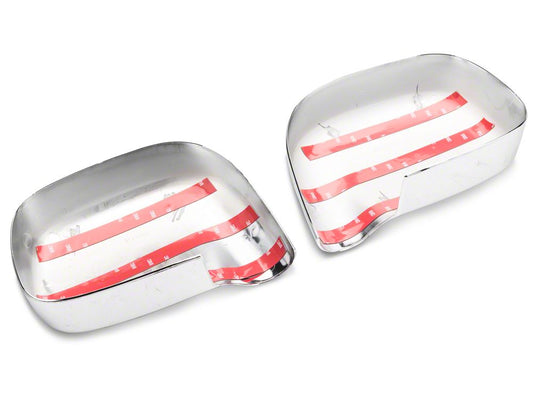 RedRock Mirror Covers; Chrome (02-08 RAM 1500)