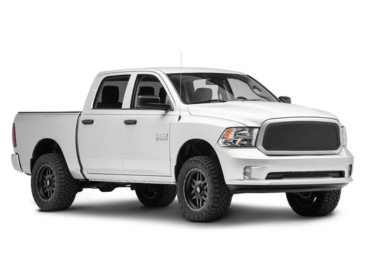 RedRock Wire Mesh Upper Grille Insert; Black (13-18 RAM 1500, Excluding Rebel)