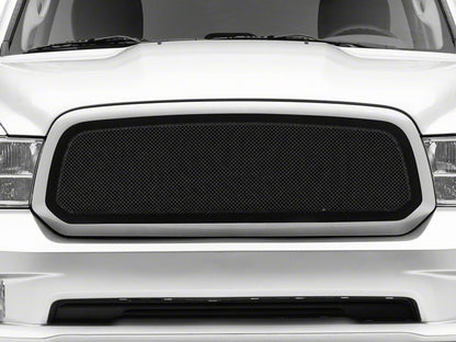 RedRock Wire Mesh Upper Grille Insert; Black (13-18 RAM 1500, Excluding Rebel)