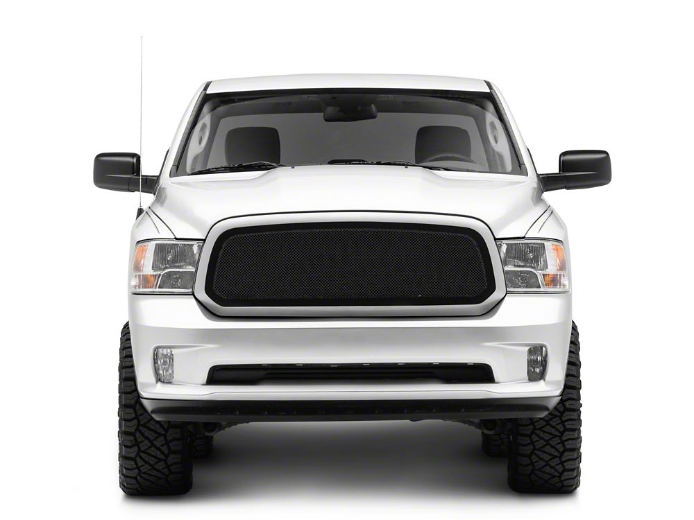 RedRock Wire Mesh Upper Grille Insert; Black (13-18 RAM 1500, Excluding Rebel)