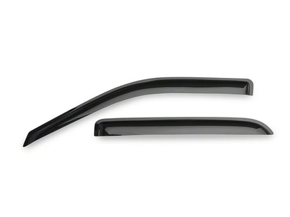 RedRock Window Deflectors; Front and Rear; Smoked (09-18 RAM 1500 Crew Cab)