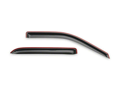 RedRock Window Deflectors; Front and Rear; Smoked (09-18 RAM 1500 Crew Cab)