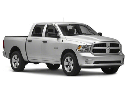 RedRock Window Deflectors; Front and Rear; Smoked (09-18 RAM 1500 Crew Cab)