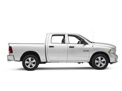 RedRock Window Deflectors; Front and Rear; Smoked (09-18 RAM 1500 Crew Cab)