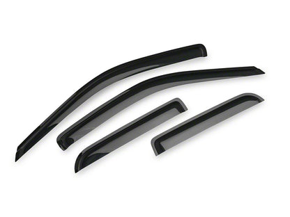 RedRock Window Deflectors; Front and Rear; Smoked (09-18 RAM 1500 Quad Cab)