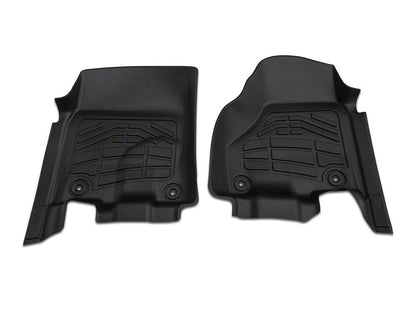 RedRock Sure-Fit Front and Second Row Floor Liners; Black (13-18 RAM 1500 Crew Cab)