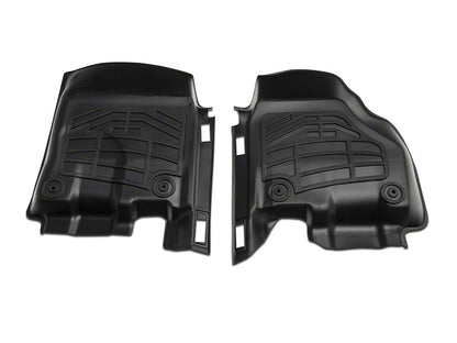 RedRock Sure-Fit Front and Second Row Floor Liners; Black (13-18 RAM 1500 Crew Cab)
