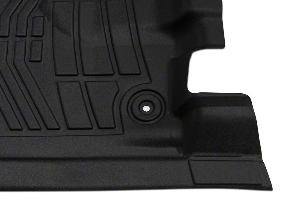 RedRock Sure-Fit Front and Second Row Floor Liners; Black (13-18 RAM 1500 Crew Cab)