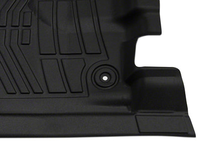 RedRock Sure-Fit Front and Second Row Floor Liners; Black (13-18 RAM 1500 Crew Cab)