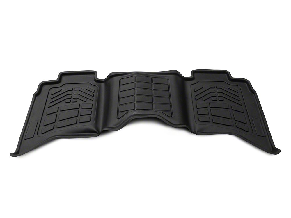 RedRock Sure-Fit Front and Second Row Floor Liners; Black (13-18 RAM 1500 Crew Cab)