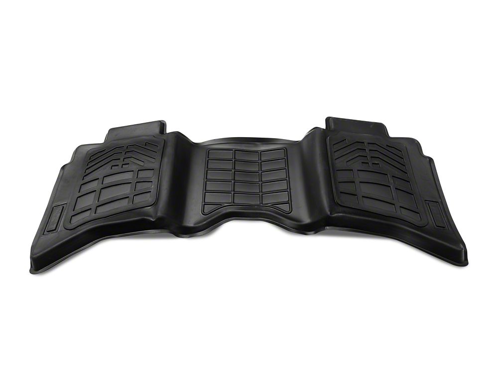 RedRock Sure-Fit Front and Second Row Floor Liners; Black (13-18 RAM 1500 Crew Cab)