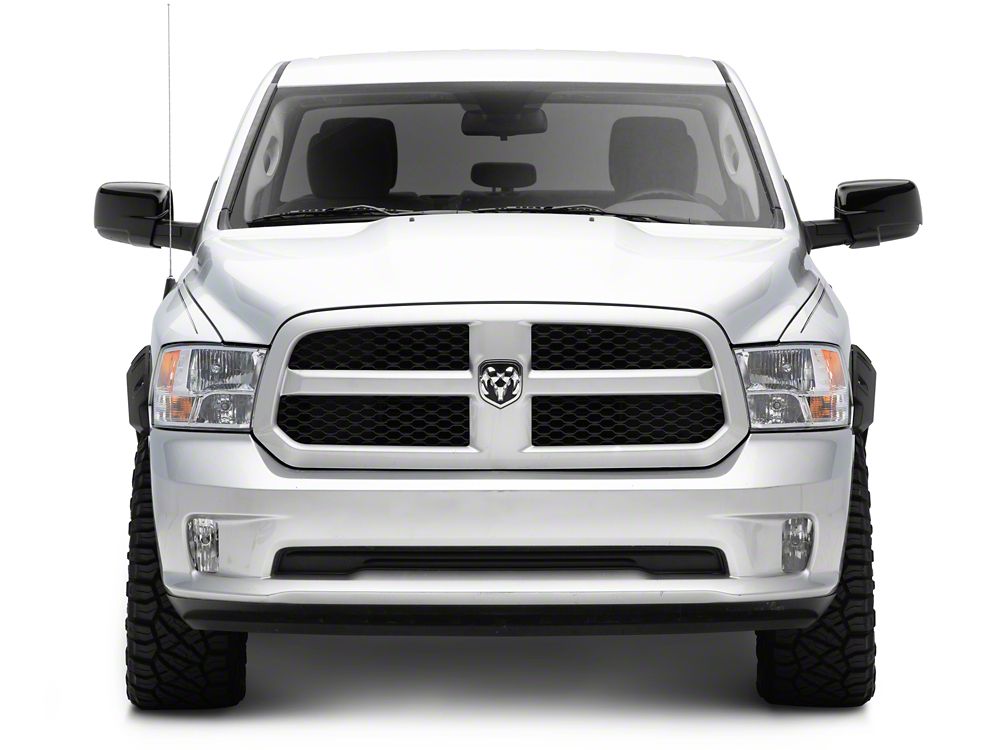 RedRock Pocket Style Fender Flares; Textured Black (09-18 RAM 1500, Excluding Rebel)