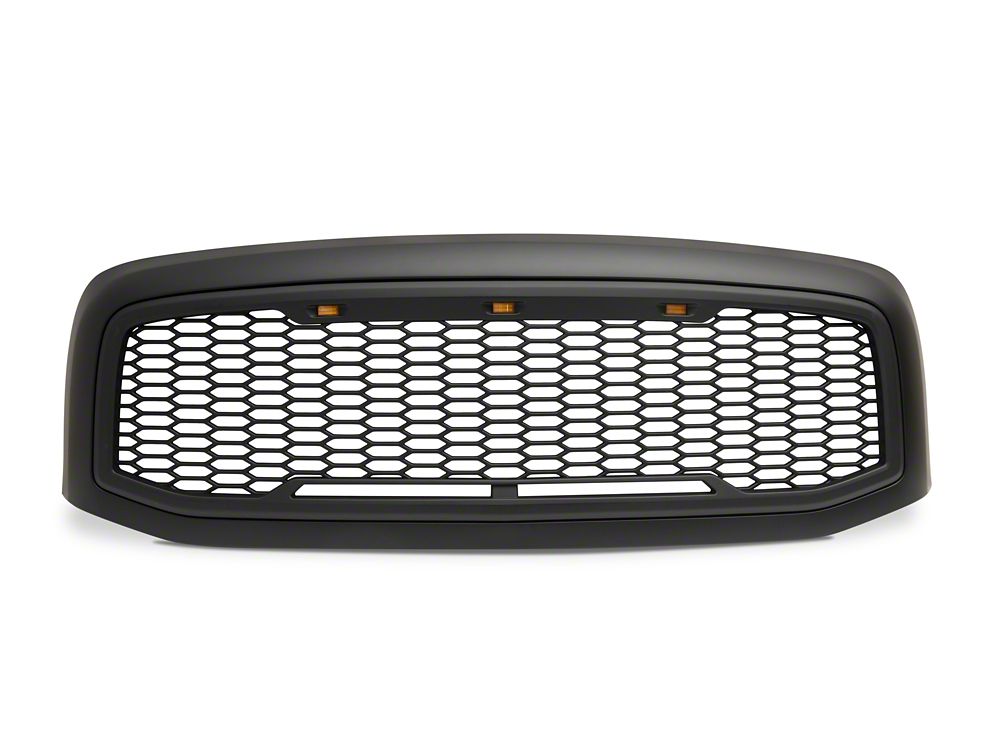 RedRock Baja Upper Replacement Grille; Matte Black (06-08 RAM 1500)