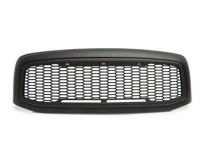 RedRock Baja Upper Replacement Grille; Matte Black (06-08 RAM 1500)
