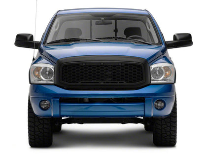 RedRock Baja Upper Replacement Grille; Matte Black (06-08 RAM 1500)