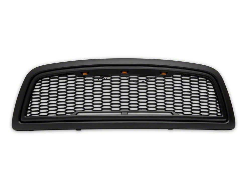 RedRock Baja Upper Replacement Grille; Matte Black (09-12 RAM 1500)