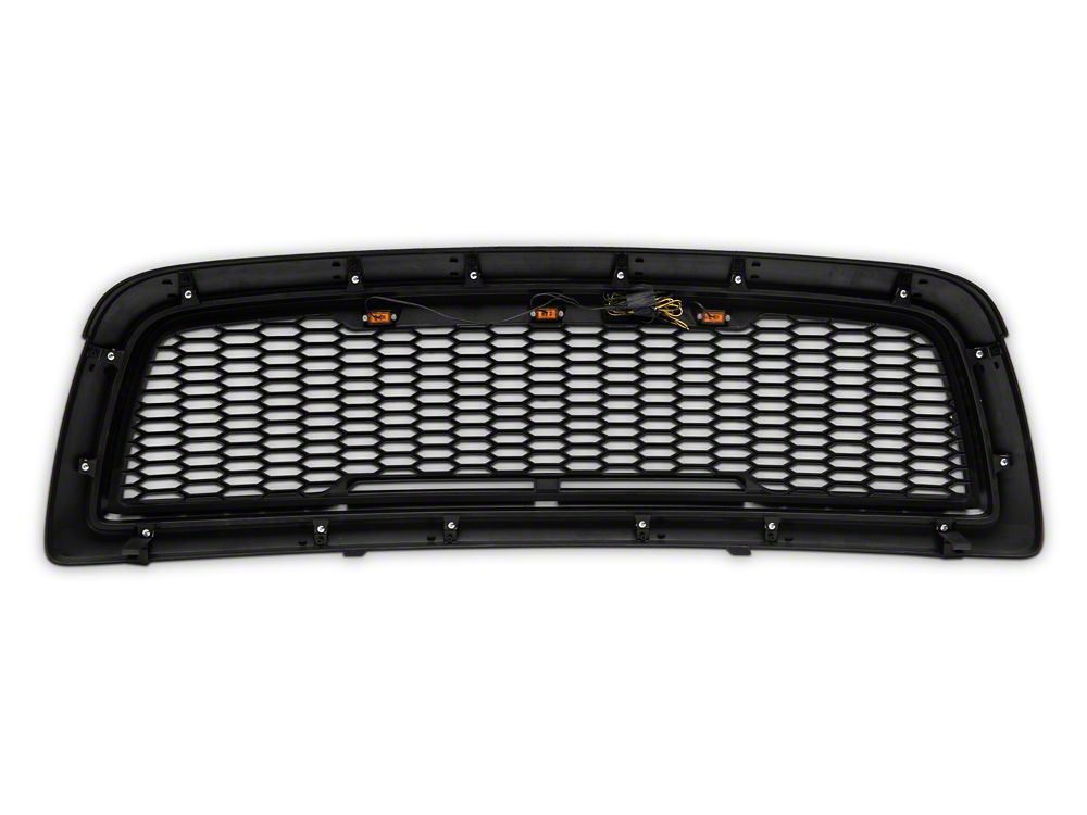 RedRock Baja Upper Replacement Grille; Matte Black (09-12 RAM 1500)