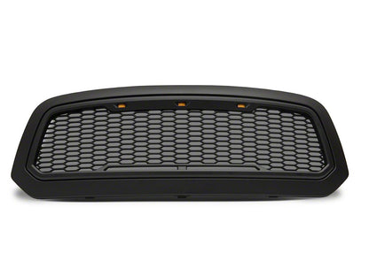 RedRock Baja Upper Replacement Grille; Matte Black (13-18 RAM 1500, Excluding Rebel)
