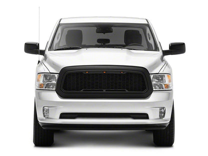 RedRock Baja Upper Replacement Grille; Matte Black (13-18 RAM 1500, Excluding Rebel)