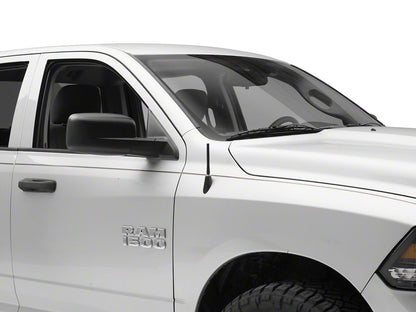 RedRock Short Billet Black Antenna; 5-Inch (94-25 RAM 1500)
