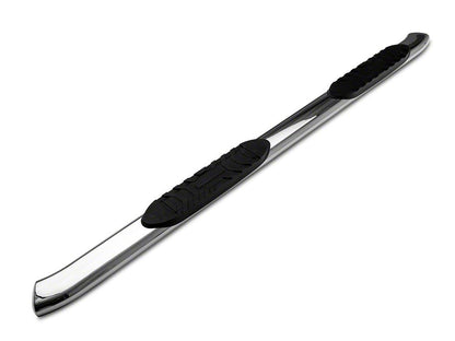 RedRock 5-Inch Oval Bent End Side Step Bars; Stainless Steel (19-25 RAM 1500 Crew Cab)