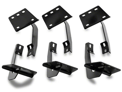 RedRock 5-Inch Oval Bent End Side Step Bars; Stainless Steel (19-25 RAM 1500 Crew Cab)