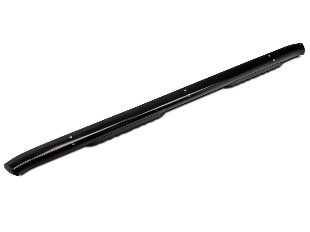 RedRock 5-Inch Oval Bent End Side Step Bars; Black (19-25 RAM 1500 Crew Cab)