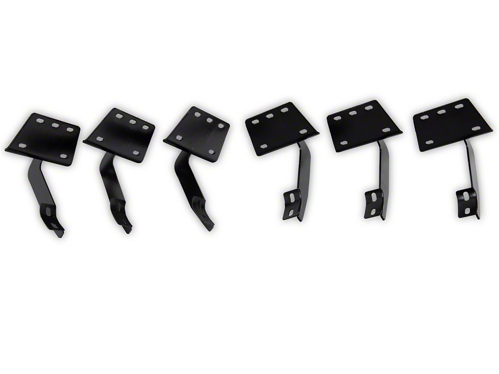 RedRock 5-Inch Oval Bent End Side Step Bars; Black (19-25 RAM 1500 Crew Cab)