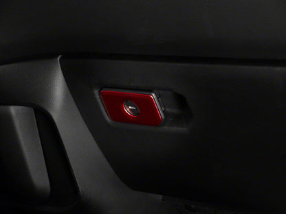RedRock Glove Box Handle Trim; Red (19-25 RAM 1500)